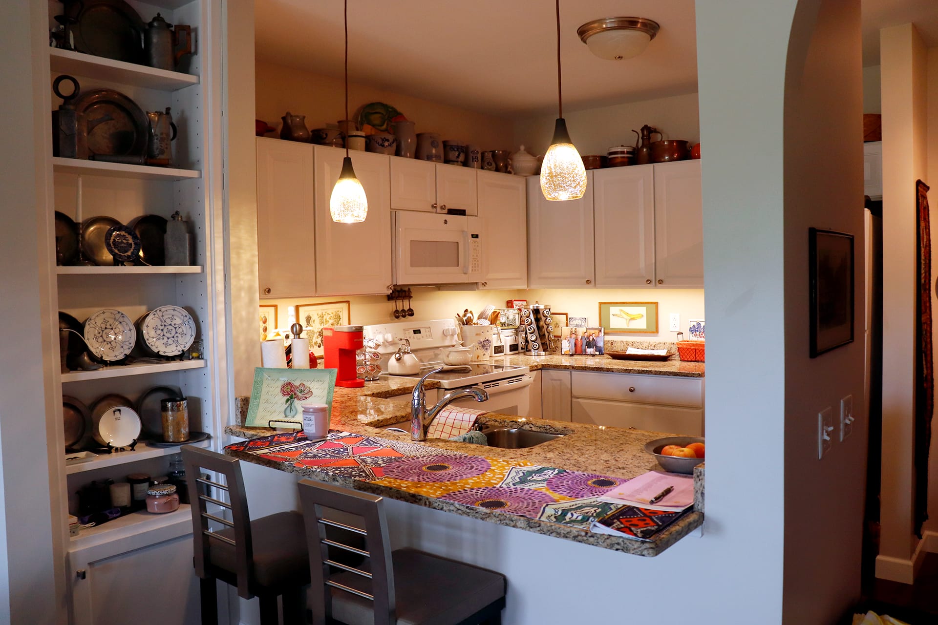 Independent apartment kitchen at Oak Crest in DeKalb, Illinois